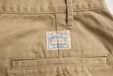 WORKERS / Officer Trousers RL Fit (Sulfur Dye Chino, Khaki)