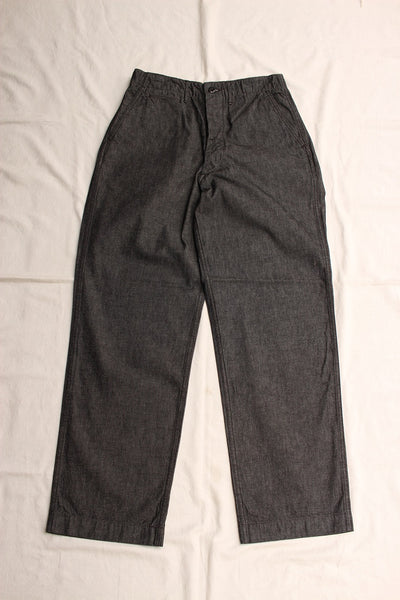 WORKERS / Officer Trousers Vintage, Type 2 (10oz Black Denim)