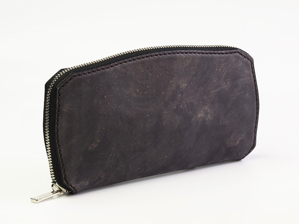 MANIFOLD / ROUND FASTENER WALLET (MW-11,BLACK VINTAGE