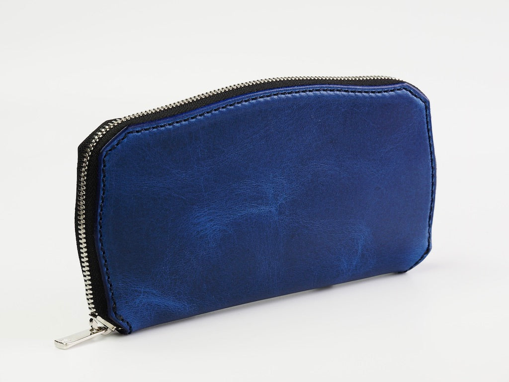 MANIFOLD / ROUND FASTENER WALLET (MW-11,BLUE VINTAGE) – McFly Online Store