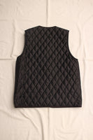 Soglia / Quilting Fleece Vest (Black)