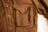 FREEWHEELERS / "TAILDRAGGER" WINTER FLYING JACKET (#2131028,DARK SEPIA BROWN)