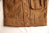 FREEWHEELERS / "TAILDRAGGER" WINTER FLYING JACKET (#2131028,DARK SEPIA BROWN)