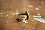 BARNSTORMERS / "The 27 Club" Twin-Arrow Flexible Armed Ring (A15-06BR,Vintage Finished Brass)