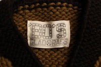 BO'S GLAD RAGS / "Thru-Hike" Trail Guide Sweater (K19-04,KHAKI / BROWNIE BLACK)