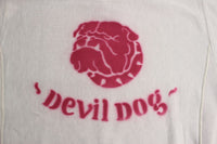 FREEWHEELERS / "USMC DEVIL DOG" SIDEWAYS SERIES SET-IN SHORT SLEEVE SWEAT SHIRT (#2324003,LIGHT GRAY)