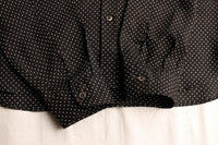 ADJUSTABLE COSTUME / WORK STYLE BUTTON DOWN SHIRT (AS-047,BLACK)