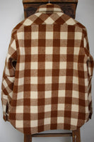 BARNSTORMERS / Buff. Plaid Camper's Shirt (S16-01,KHAKI×CREAM)