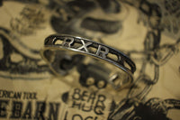 BO'S GLAD RAGS / "IRON AGE TYPE CUTOUT" WRENCH BANGLE (A19-05SV,STERLING SILVER)