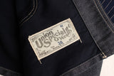 FREEWHEELERS / "KING SNIPE" JACKET (#1921010,NAVY IRONCLAD STRIPE × INDIGO WABASH STRIPE)