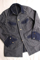 FREEWHEELERS / "KING SNIPE" JACKET (#1921010,NAVY IRONCLAD STRIPE × INDIGO WABASH STRIPE)