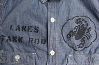 FREEWHEELERS / ENGINEER SHIRT "The LAKES" Sweet Sixteen (#1833006,INDIGO CHAMBRAY)